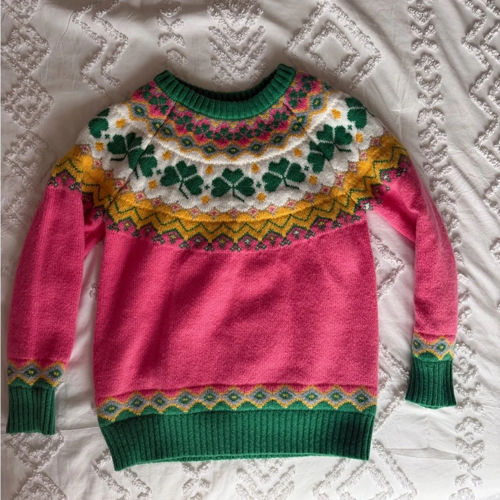St Patrick’s day shamrock irish Women's Sweater - Picture 3 of 3